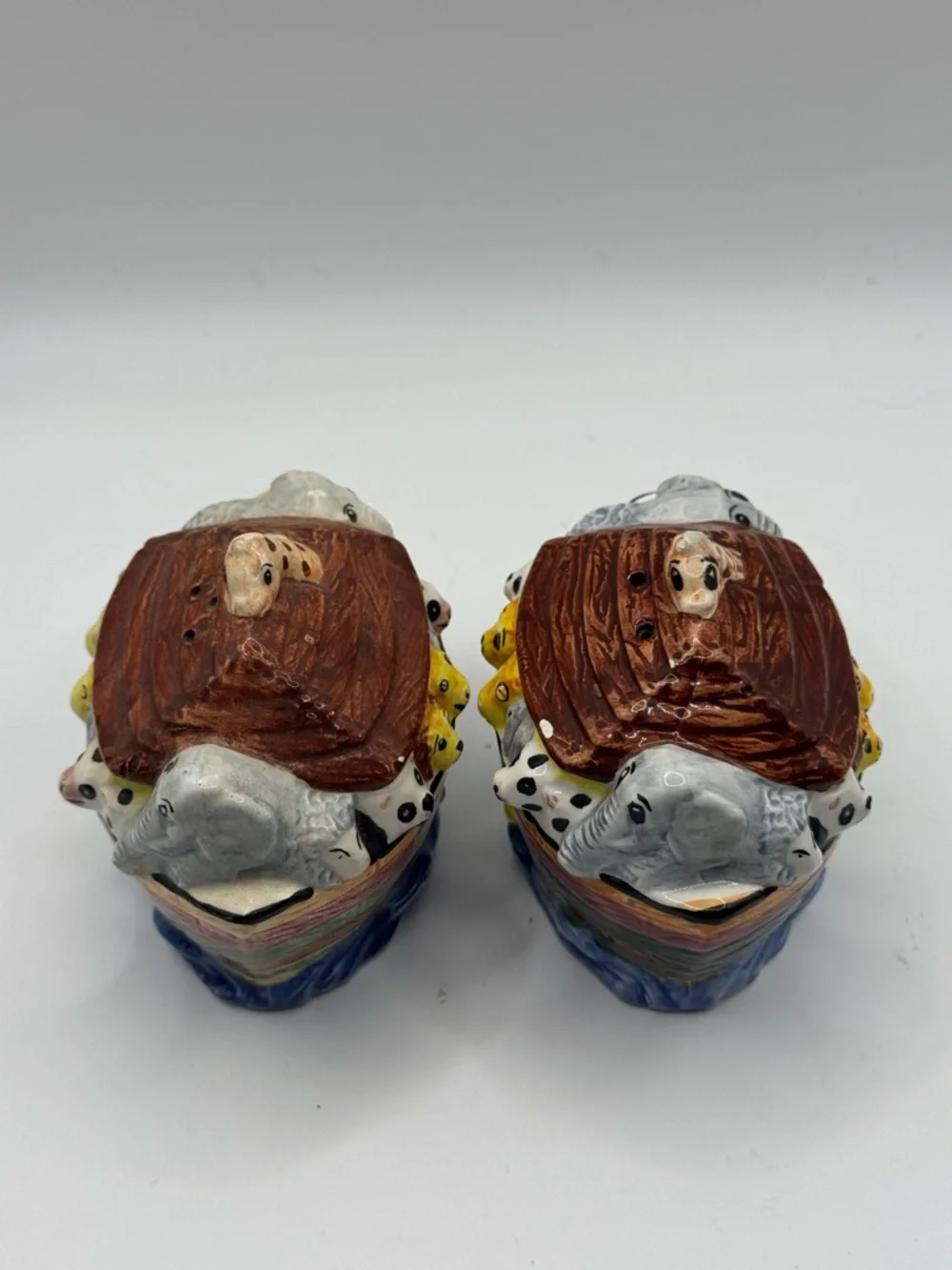 Noah's Ark Ceramic Salt and Pepper Shaker Set - Multicolor